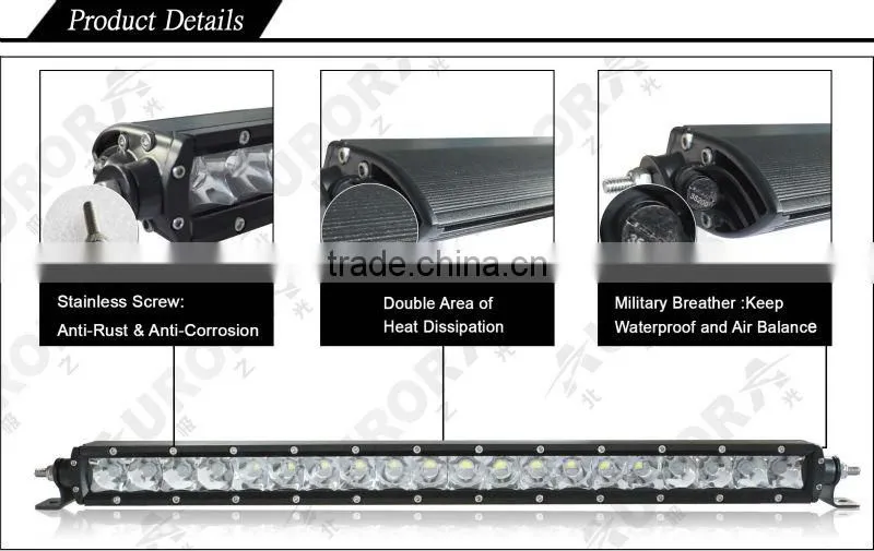 AURORA high power with low voltage 10inch single row offroad with electrical wiring