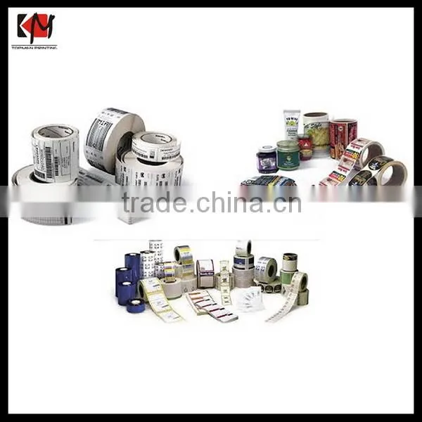 Low price OEM custom adhesive sticker stick on label