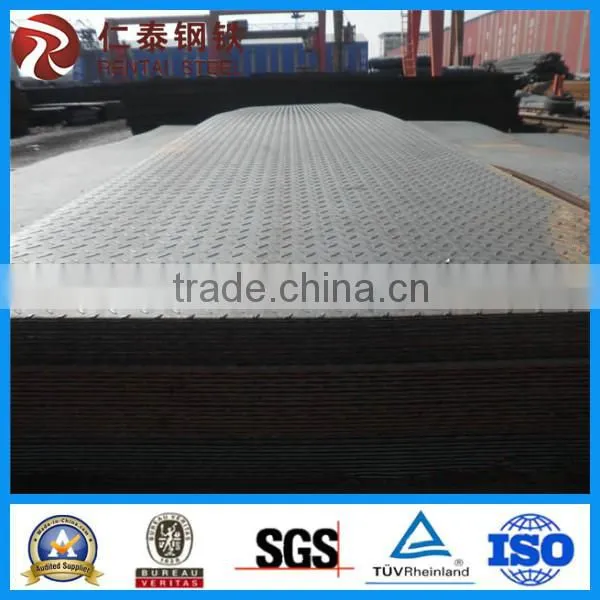 SS400 hot rolled checkered steel plate,steel checkered plate