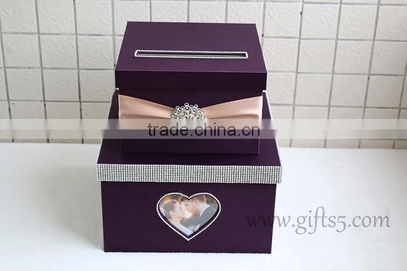 unique wedding card boxes with photo frame