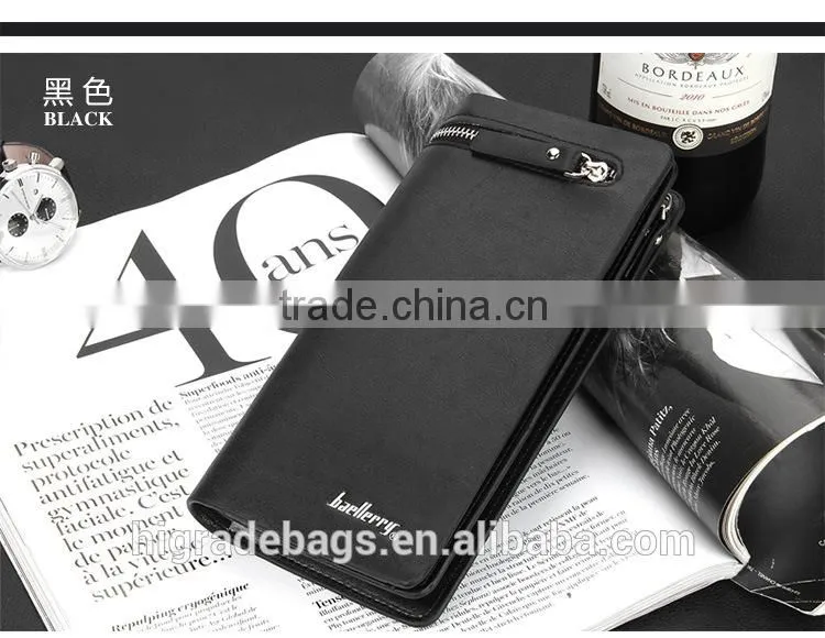 hotsale Baellery Men Business PU leather wallet for young man