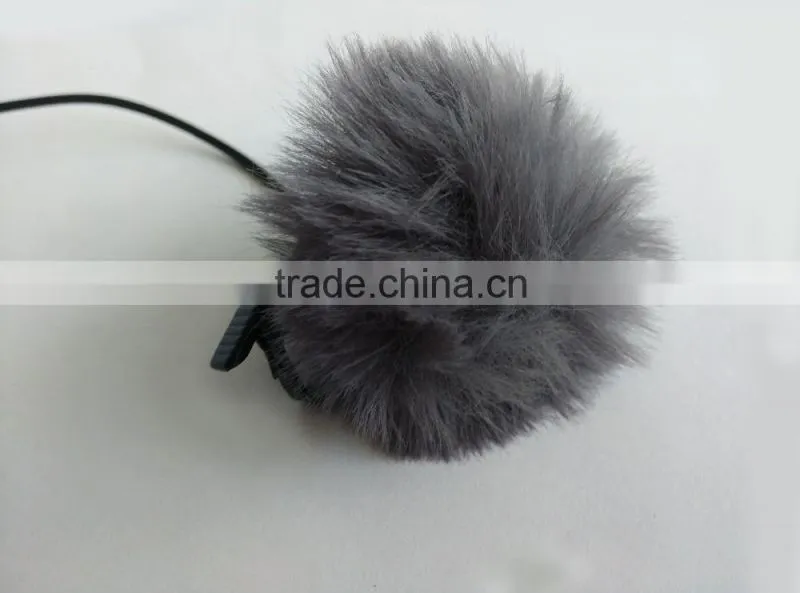 Fuzzy Shower Cap Style Lav Windscreens for lapel microphone 4 color