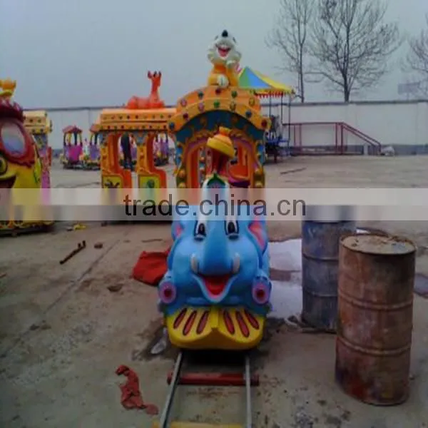 animal toys design amusement park equipment mini electric elephant train ride for kids