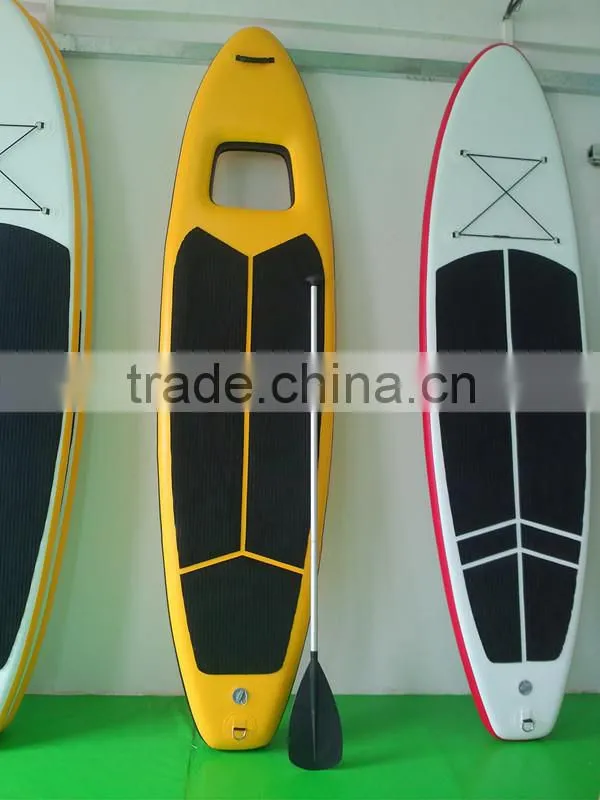 10ft 6inch white board inflatable stand up paddle board sup