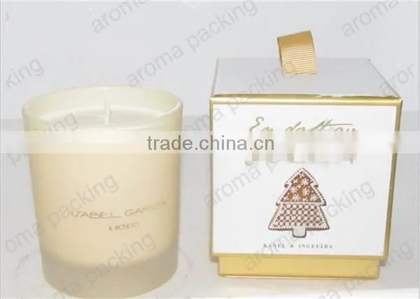 Wholesale Custom Logo Cardboard Candle Gift Packaging Box, Luxury Hard Candle Box With Gold Stamping