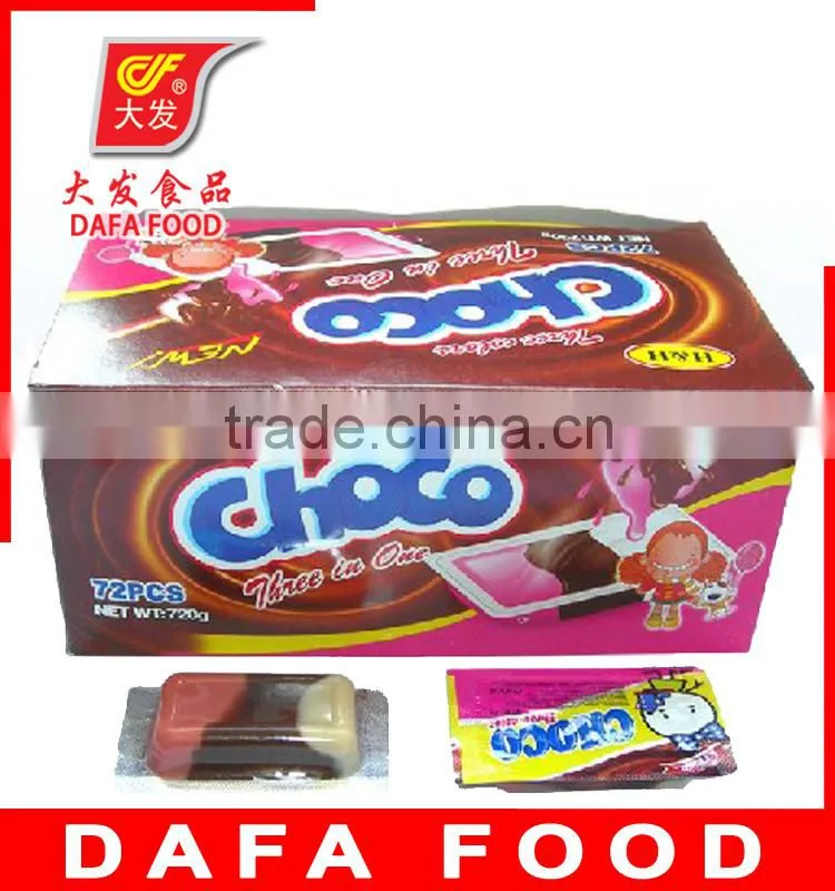 colored car shape chocolate with biscuit