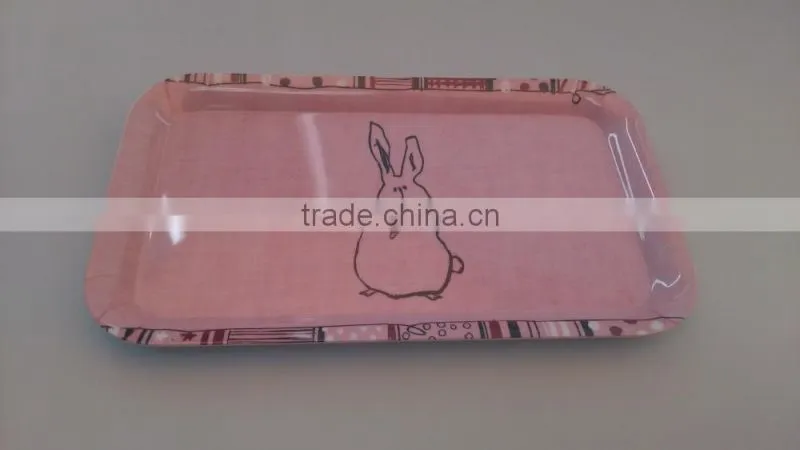 rectangle reusable melamine tray