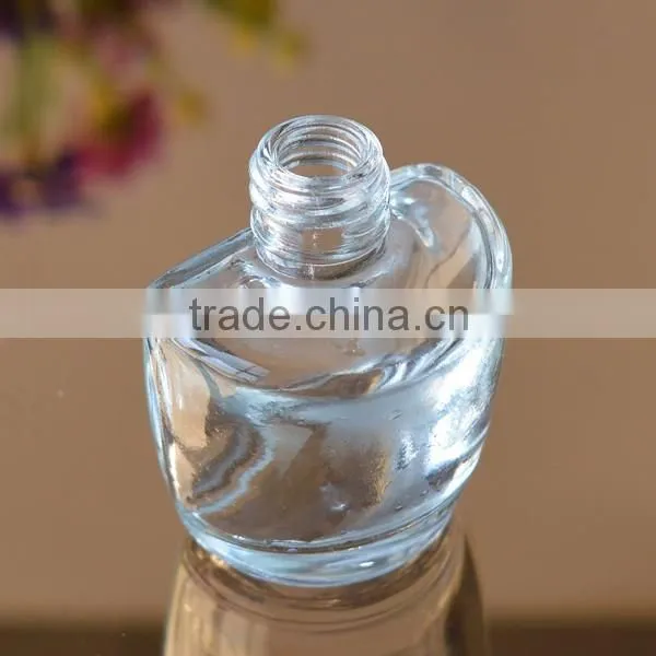 Clear glass gel nail polish bottle/glass perfume bottle