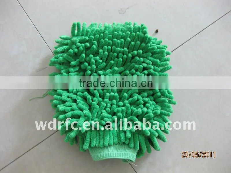 Nylon glove & chenille glove
