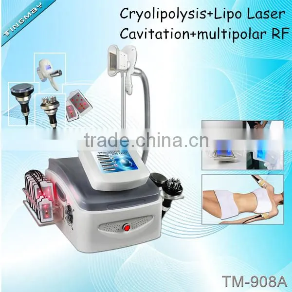 4 in 1 RF cryo vacuum liposuction fat freezing machine cryolipolysis machine