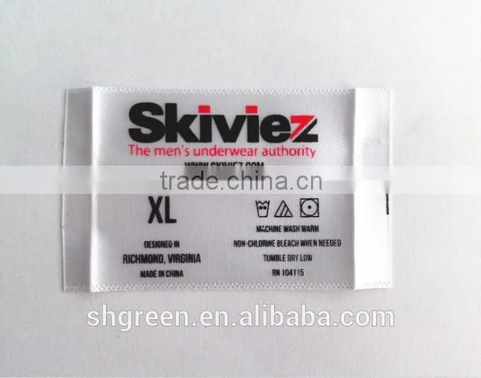 Top sewing printing label tags with full color