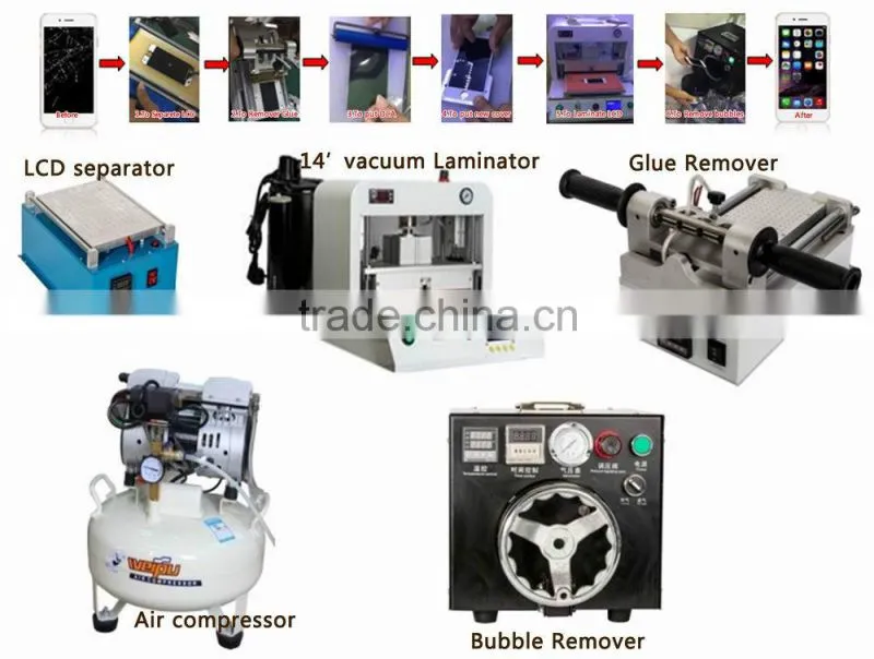 Latest OCA laminator For iPhone Samsung LCD touch screen glass reparing machine laminating machine