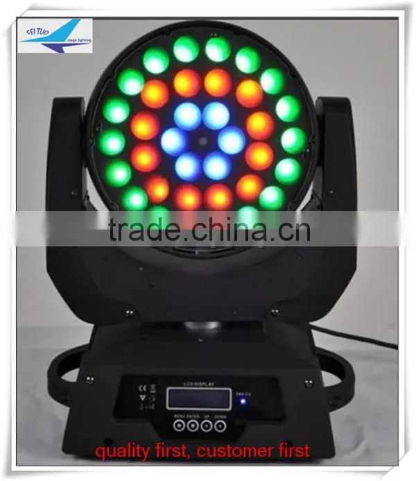 (8pcs)free shipping LED Stage Light Moving Head Light DMX RGBW Zoom 36*10w Led Moving Head Wash