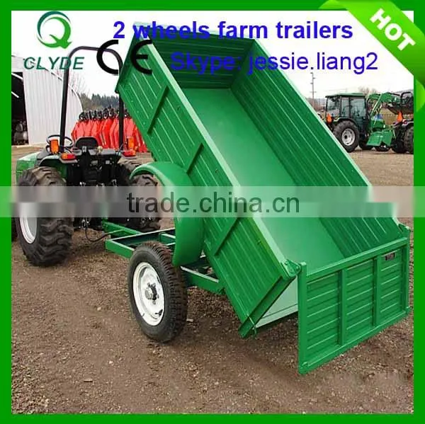 Best quanlity double wheel semi cargo trailer for sale