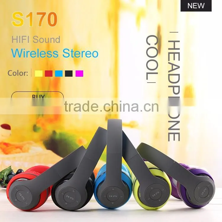 SNHASLAR S170 hot sale black bluetooth headphone, Headphones for wholesales, headphones wireless headset