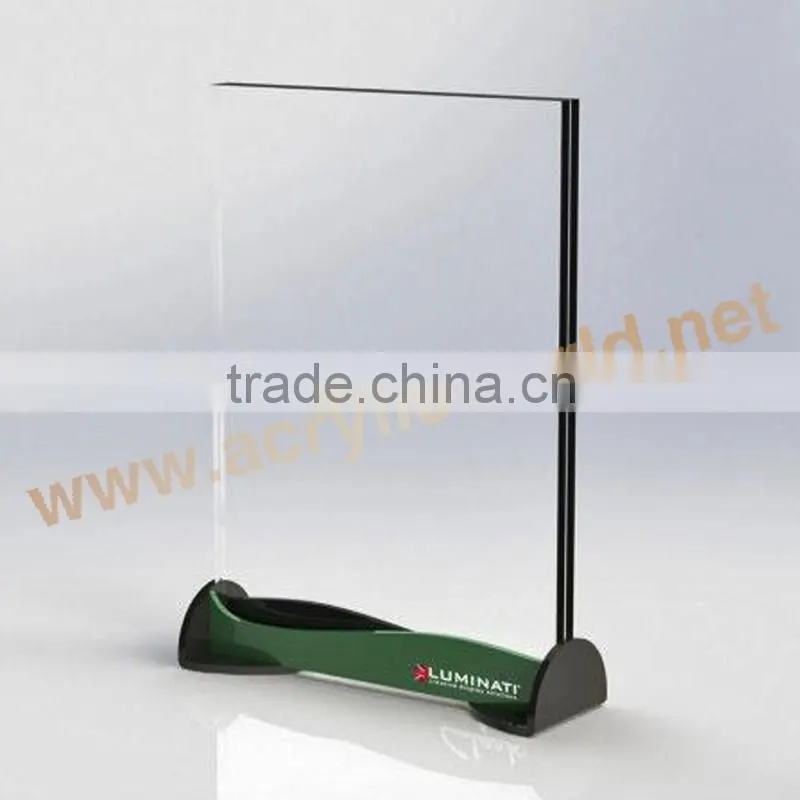 a5 T shape acrylic menu holder