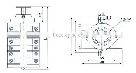 F9-12I/L good quality high voltage low current automatic auxiliary switch