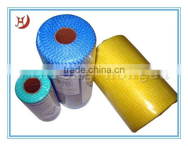 Eco-friendly spunlace nonwoven fabrics in roll