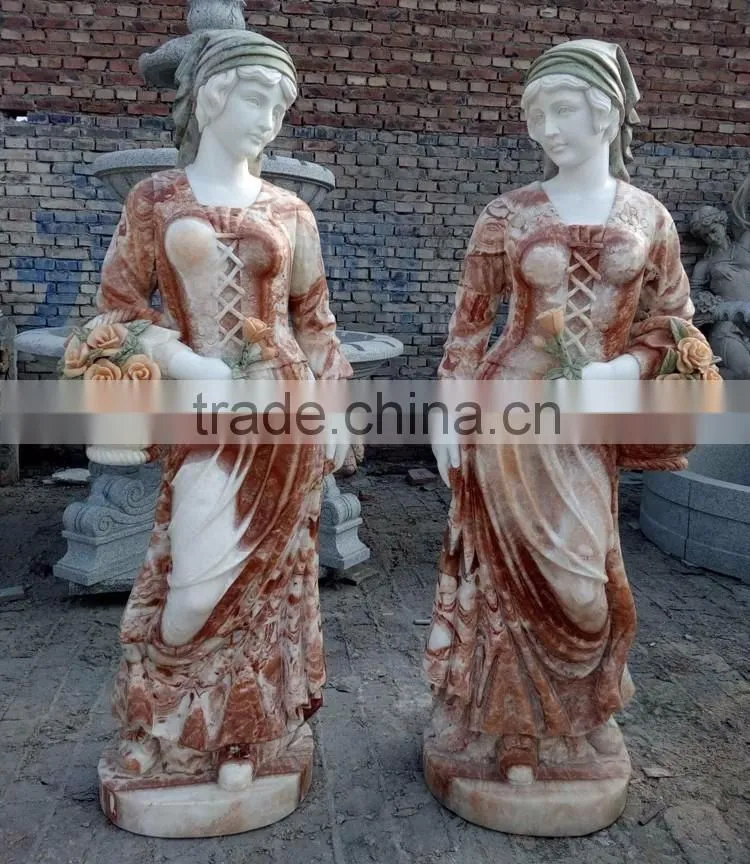 Large Granite Famale Angel Statues