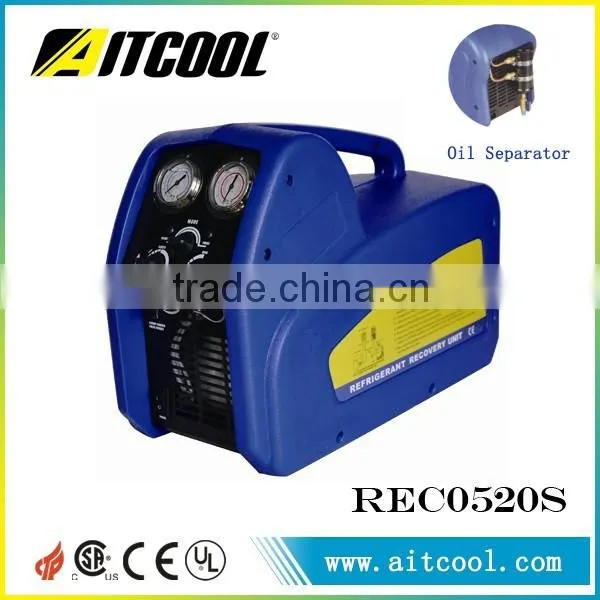 Portable 2 cylinder refrigerant recovery unit with oil separator RECO520S