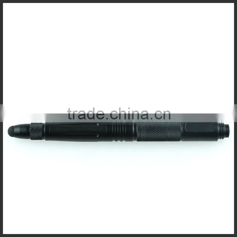 Perfect design tactical outdoor ball pen with knife and touch screen tip as survival tool