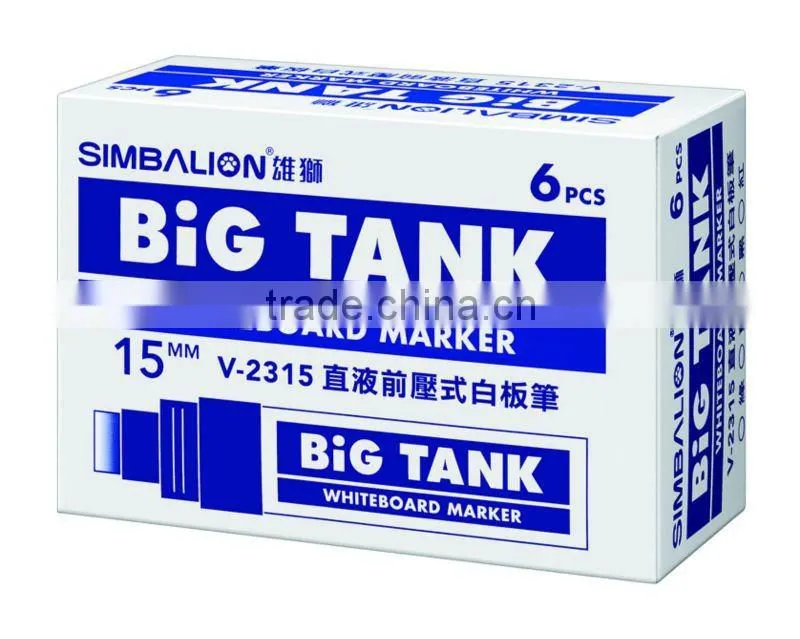 BIG TANK WHITE BOARD MARKER - 15 mm flat tip