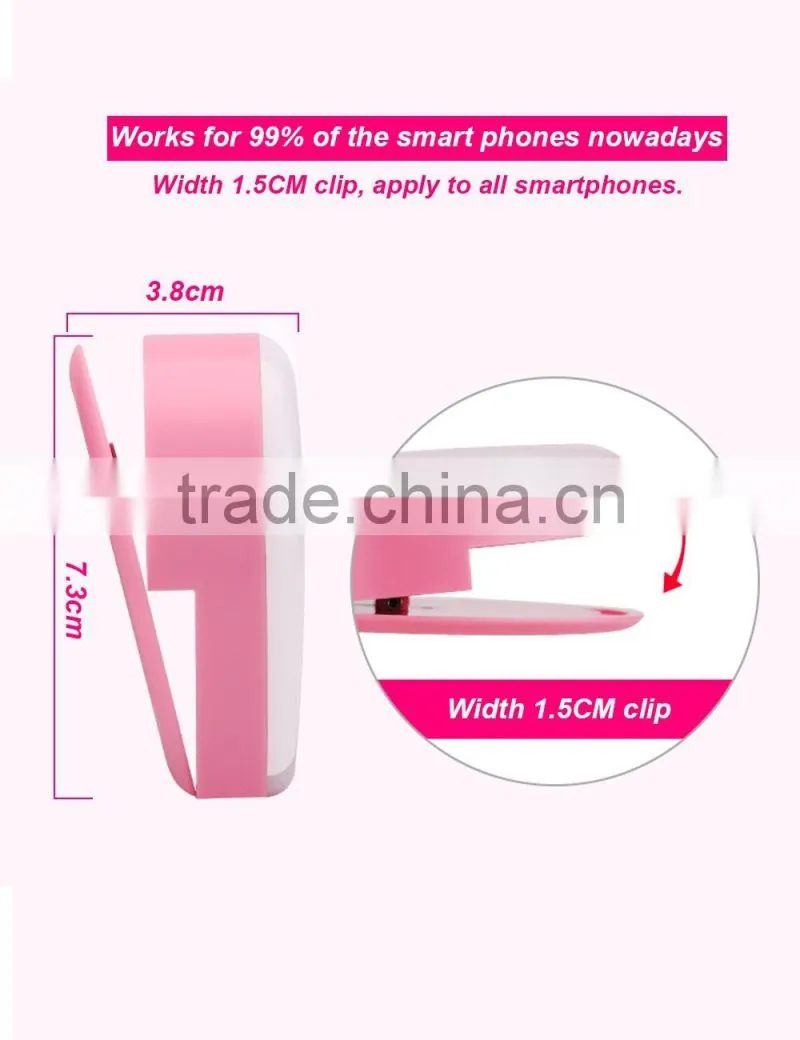 Selfie Ring Light LED Fill Light 3W Cellphone Photo Spot Light 23 LED Charging Portable Selfie Flashlight With Makeup Mirror