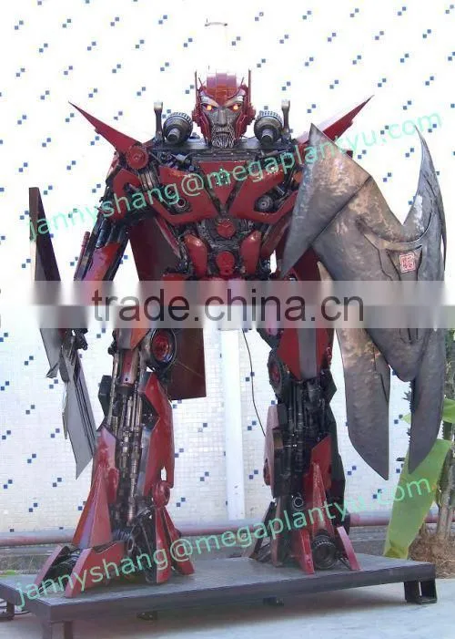 industrial plastic and steel Robot man models for sale