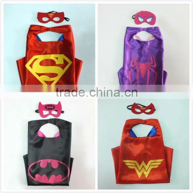 YS Manufacturer Children Birthday Party Wholesale Superhero Cape and Mask