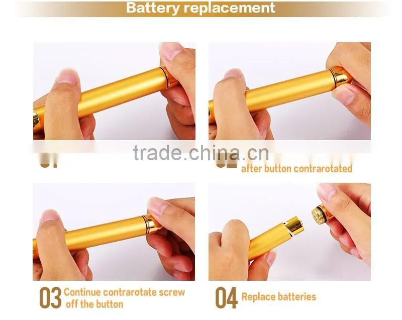 Energy 24K Gold Beauty Bar Vibrating Facial Massager