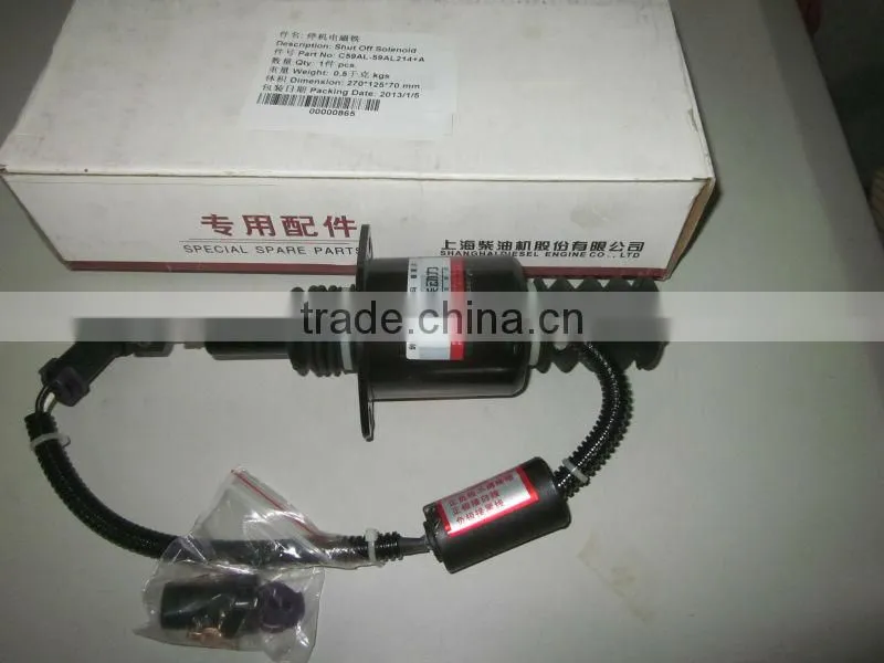 C6121 shanghai diesel engine magnetic valve, solenoid valve 59AL214 , shanghai diesel engine parts