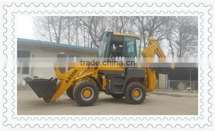 AS500 used 4WD mini articulated backhoe loader
