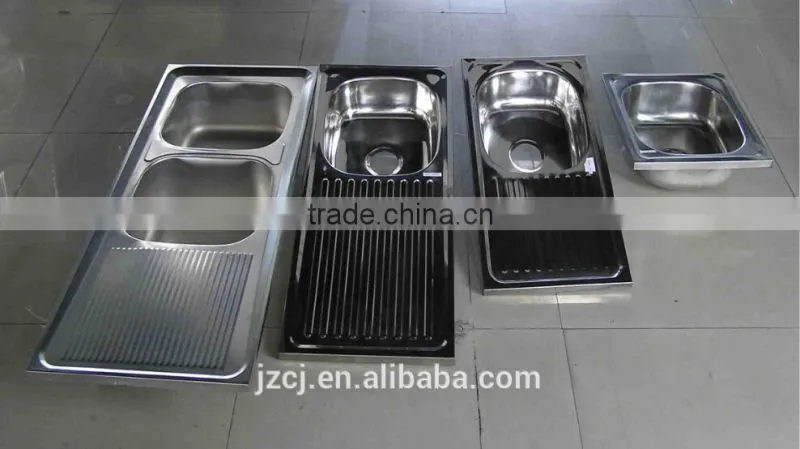 Export Indonesia single bowl single drainer stainless steel kitchen sink