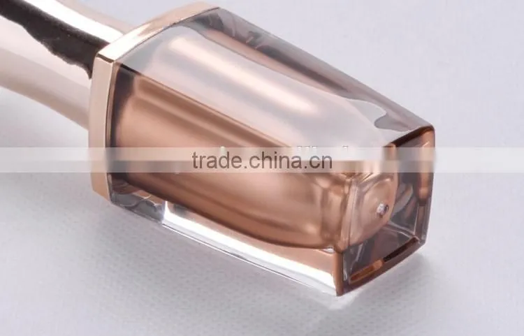 acrylic material square shape nail polish bottle
