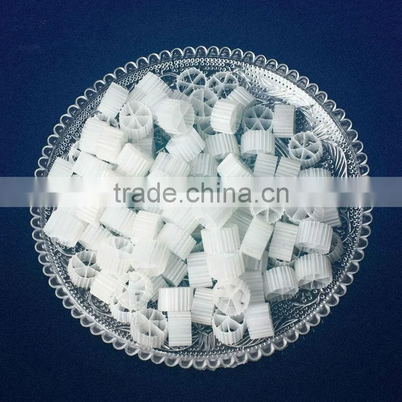 MBBR Biofilm Carrier Bio Filter Medias for Used for Fish Pond Made of HDPE