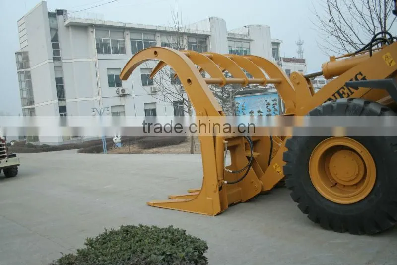 ZL50 wheel loader with grass grasper /clamp
