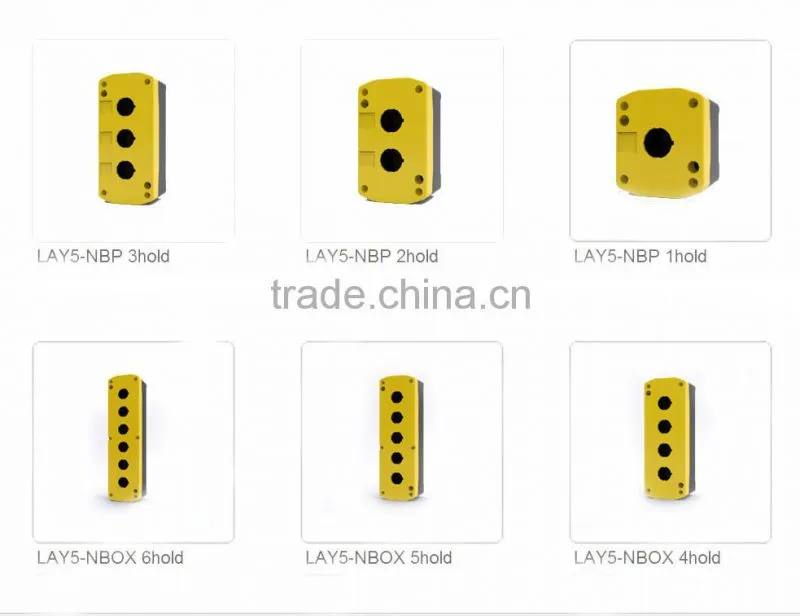 LAY5-JBPN2 IP54 two holes 22mm push button control box parts accessories enclosure plastic box enclosure electronic