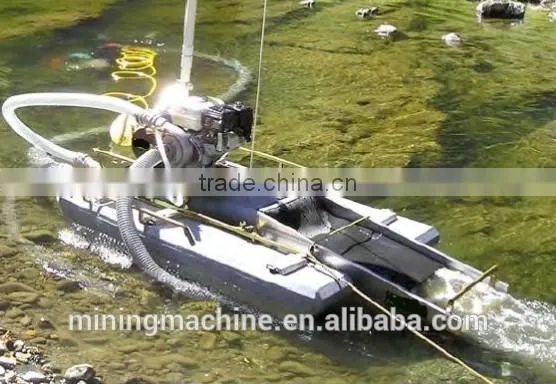 China Supplier Portable gold suction dredger In River