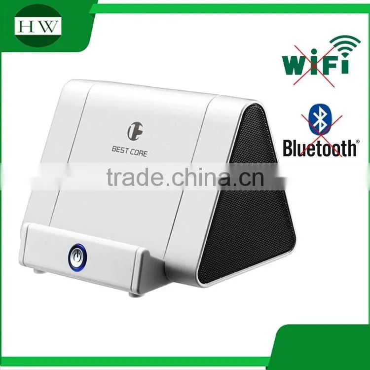 triangle no wifi bluetooth mini portable automatic speaker mobile phone holder mutual induction sound loudspeaker box