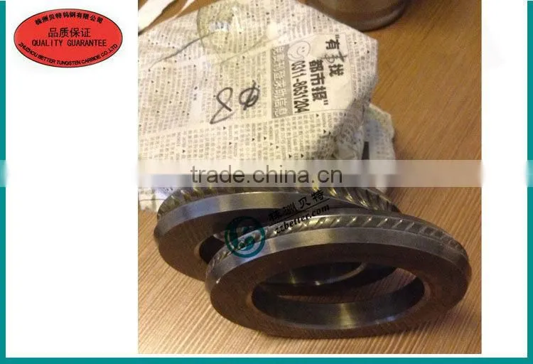 wearable cemented carbide roller