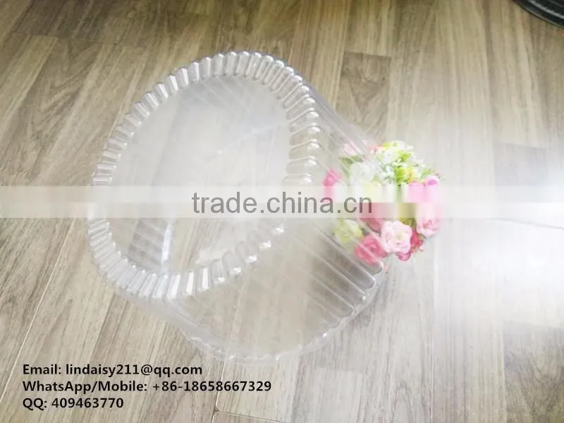 10" inch Accept Custom Order and BOPS Plastic Type plastic birthday cake box