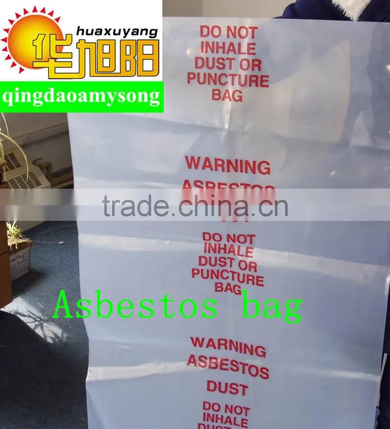 Cheap red printing Industry heavy duty clear plastic garbage bag