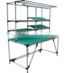 China top quality wooden plate for steel pipe workbench/worktable