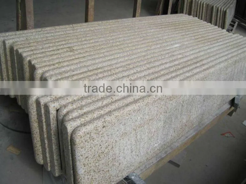 Yellow granite kitchen countertop