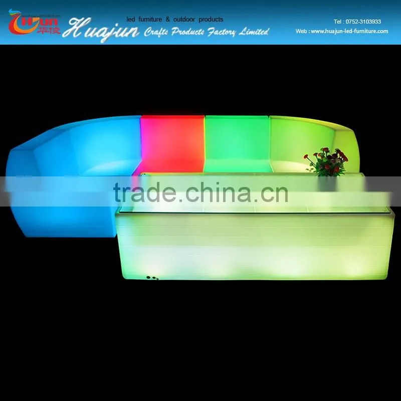 LED sofa/color sofa table set&fashion furniture sofa light