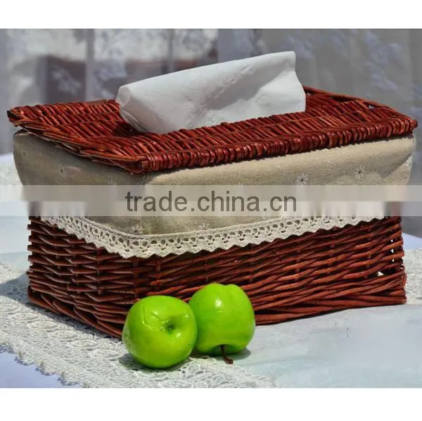 Novelty wicker tissue box wholesale