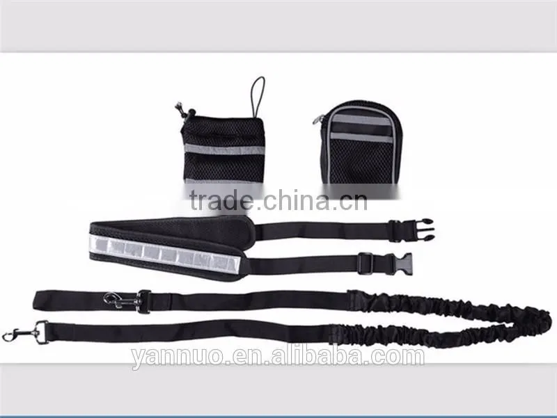 Amazon Hot Selling Sport Dog Harness Set, Running Belt Waist Pack, Dog Rope