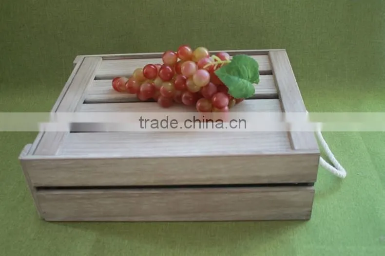 2016 Unfinished wooden wine box wine glass packing box wooden wine boxes for sale