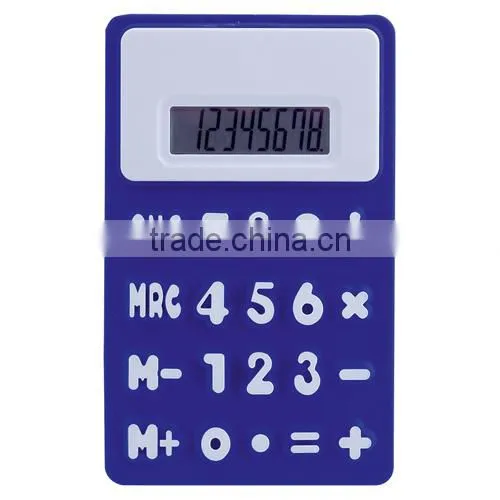 High quality cute silicone calculator for promotional gift