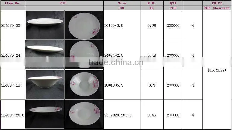 16 pcs dinnerware set with pig pattern decal